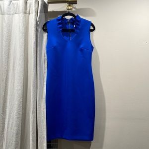 Royal blue midi dress